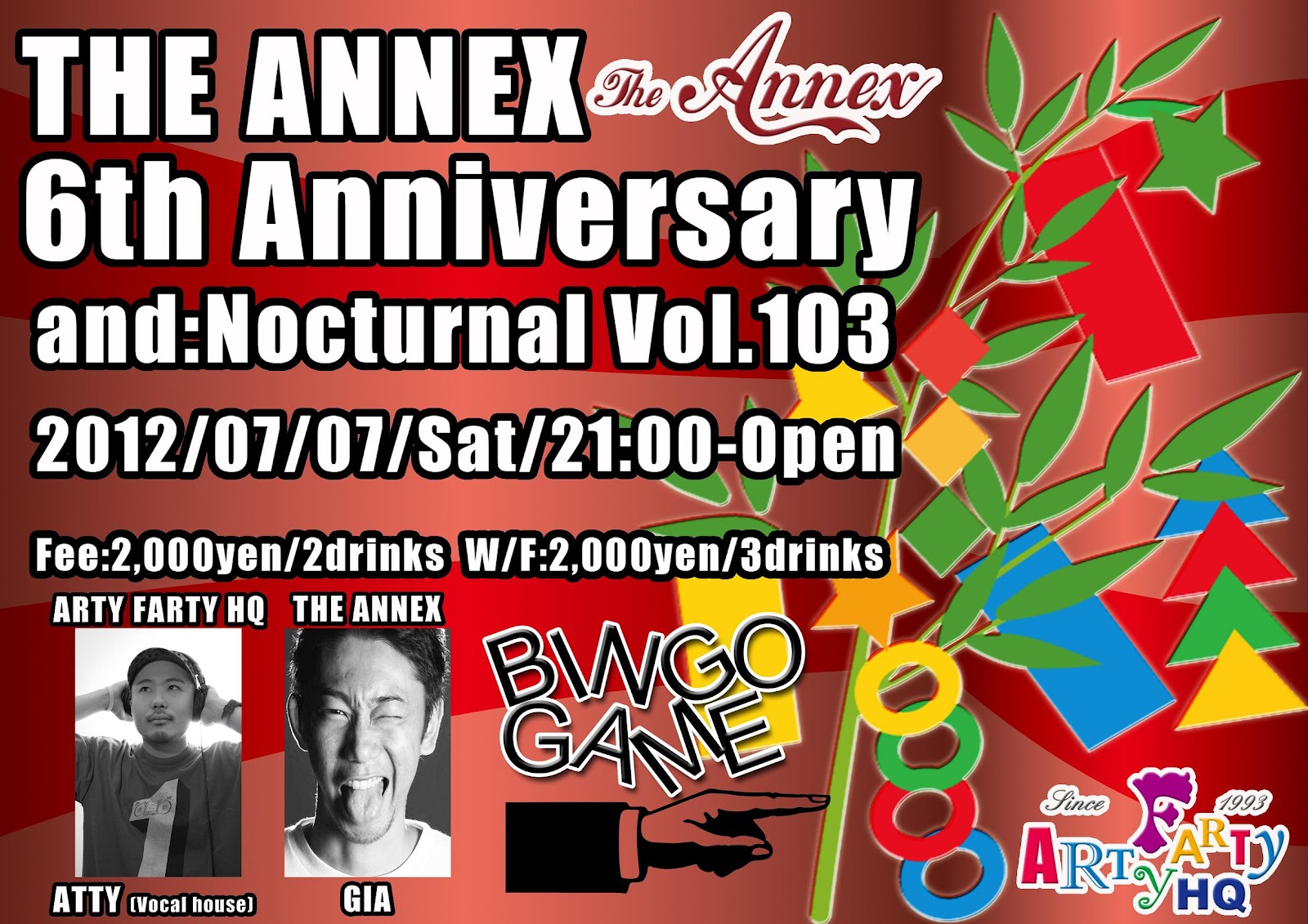 THE ANNEX 6th Anniversary & Nocturnal Vol.103  - 1600x1131 407.7kb