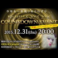2015/2016 CountDown party@HILLS 1000x1000 232.6kb