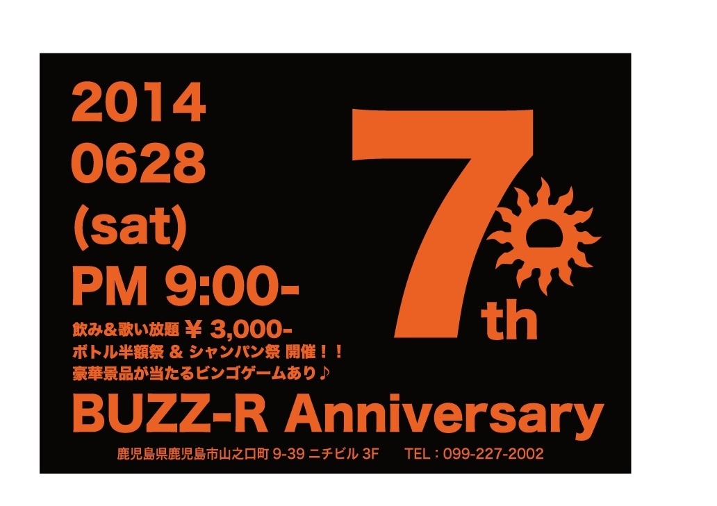 BUZZ-R7周年パーティー