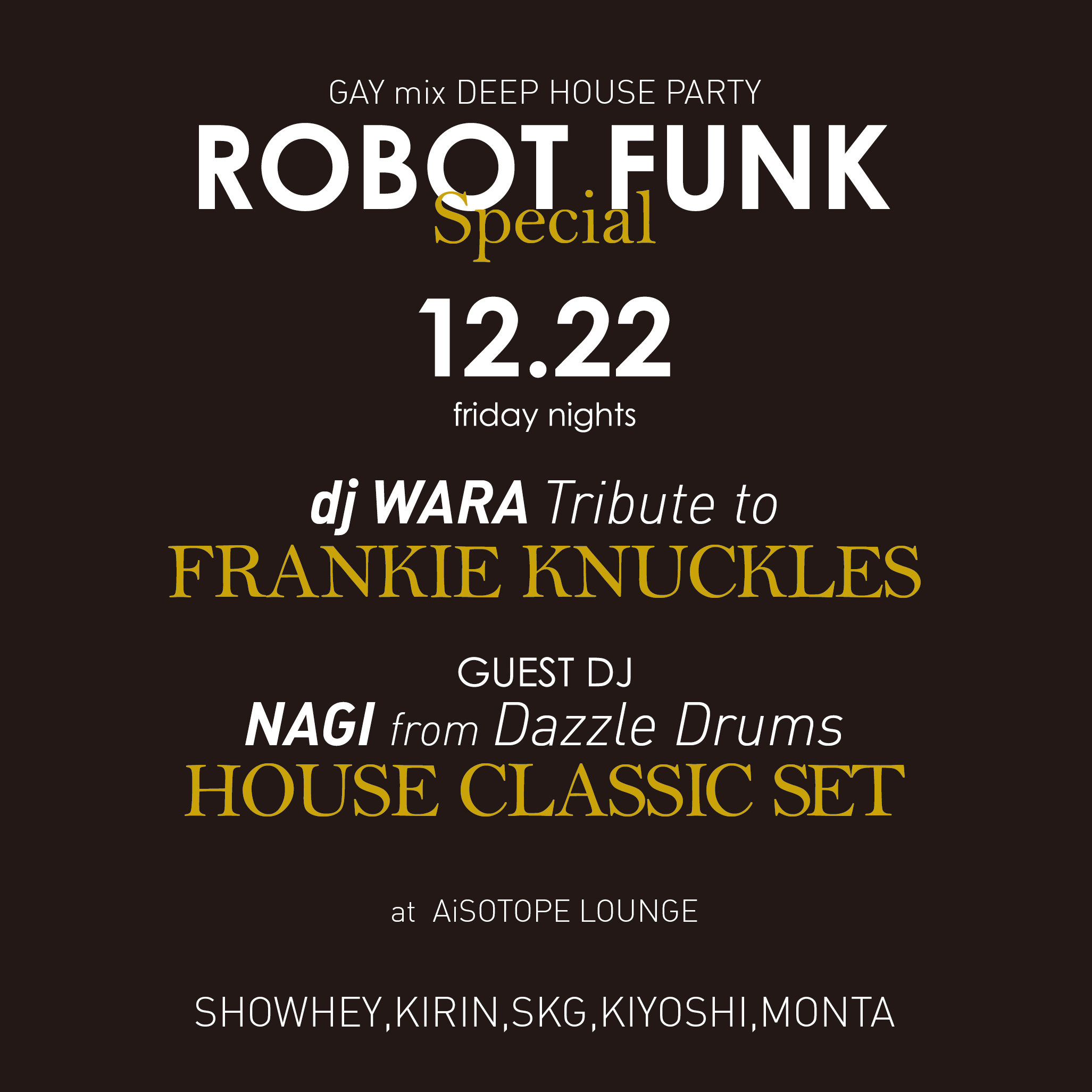 ROBOT FUNK 　GAY MIX DEEPHOUSE PARTY