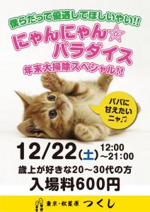 12/22（金）はヤングとパパのためのイベント「にゃんにゃん☆パラダイス 年末大掃除スペシャル」 595x842 364.3kb