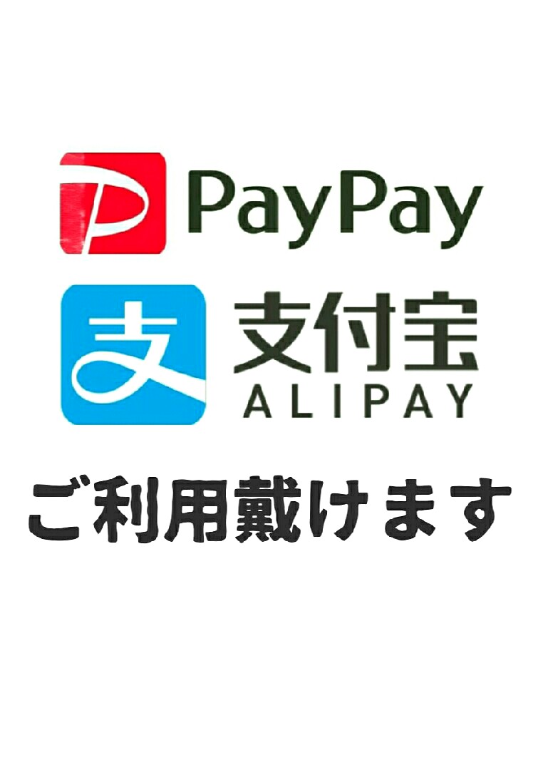 Pay Pay,  ALIPAYが使えます。