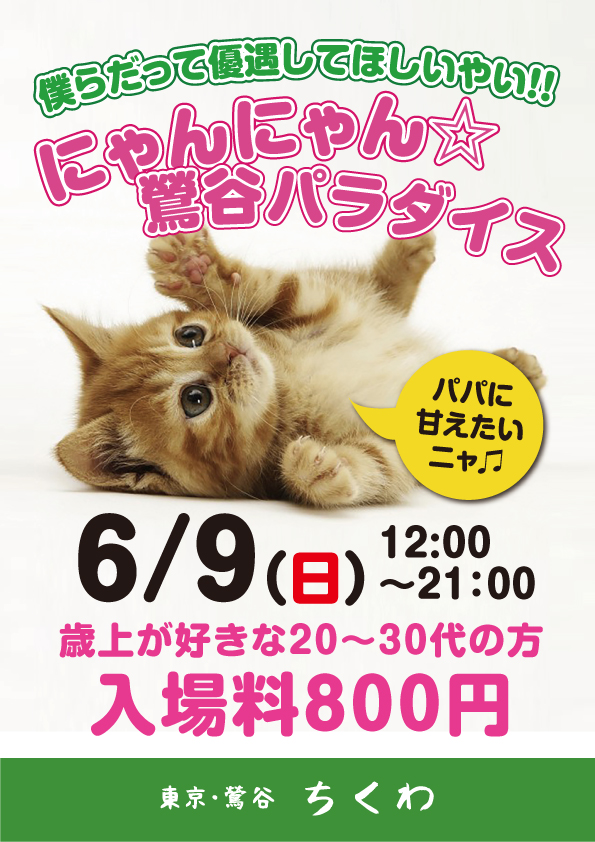 21時まで営業！ にゃんにゃんパラダイス