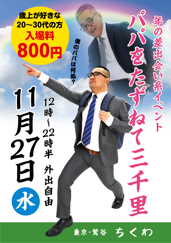 11/27　パパを訪ねて三千里