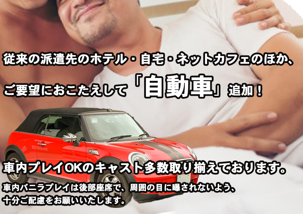 くるまの中でイチャイチャ！「車内プレイ」が可能になりました！