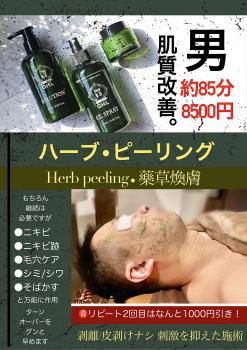 [大阪/心斎橋] 男も肌質改善！話題のハーブピーリング🌿3/5スタート！ 2048x2897 1313kb