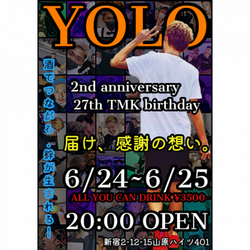 YOLO 2周年　TMKママ27歳バースデーパーティ  - 1080x1080 1620.9kb