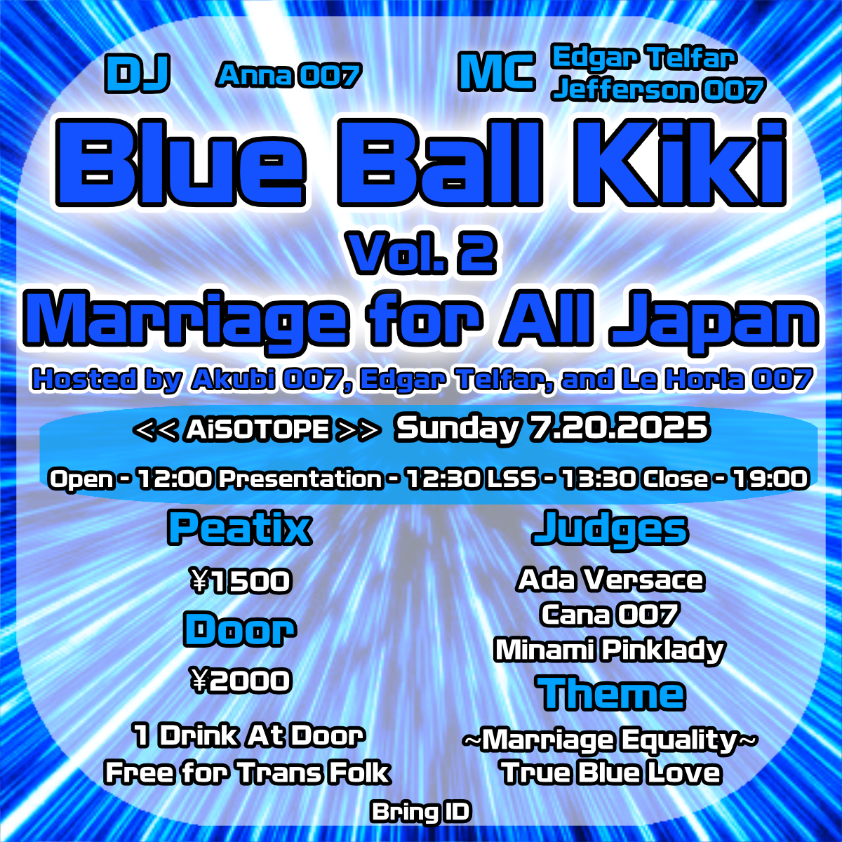 Blue Ball Kiki Vol 2: Marriage for All Japan