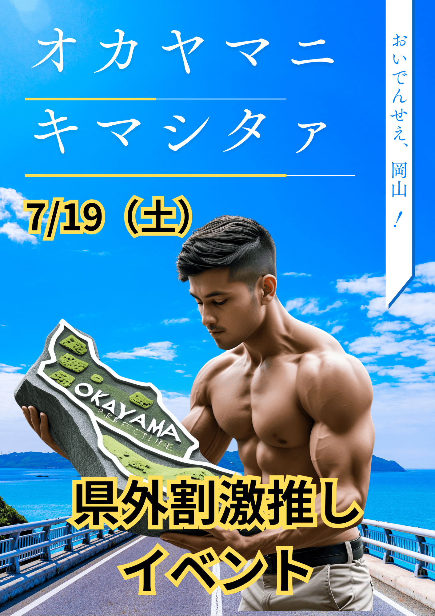 岡バハ 県外割激推しイベ オカヤマニキマシタァ（7/19 土  13～23時）