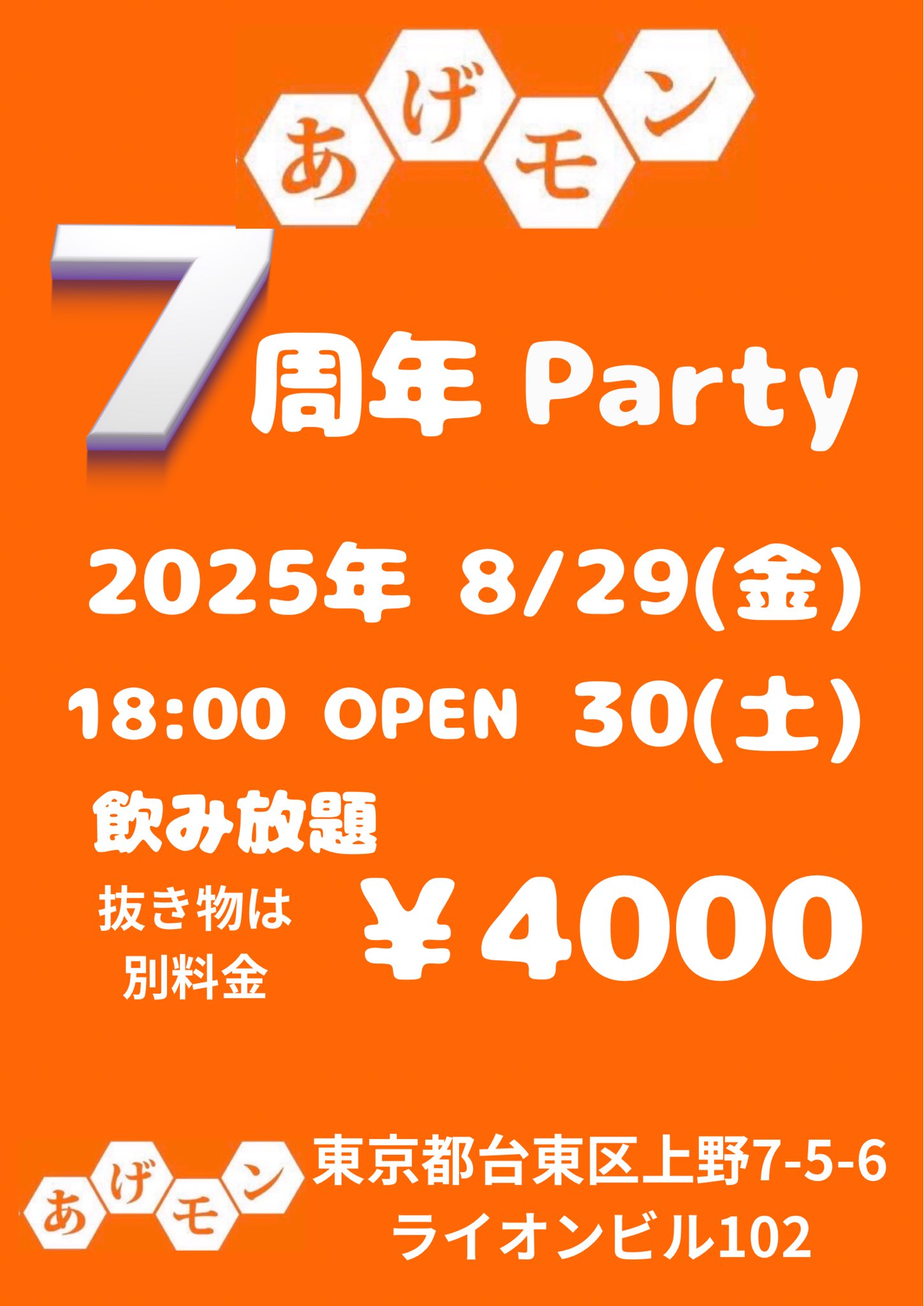 7周年パーティ