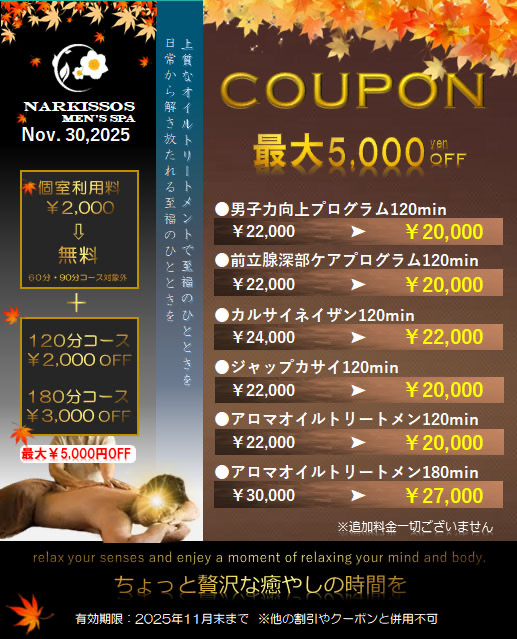 11月割引クーポン🉐