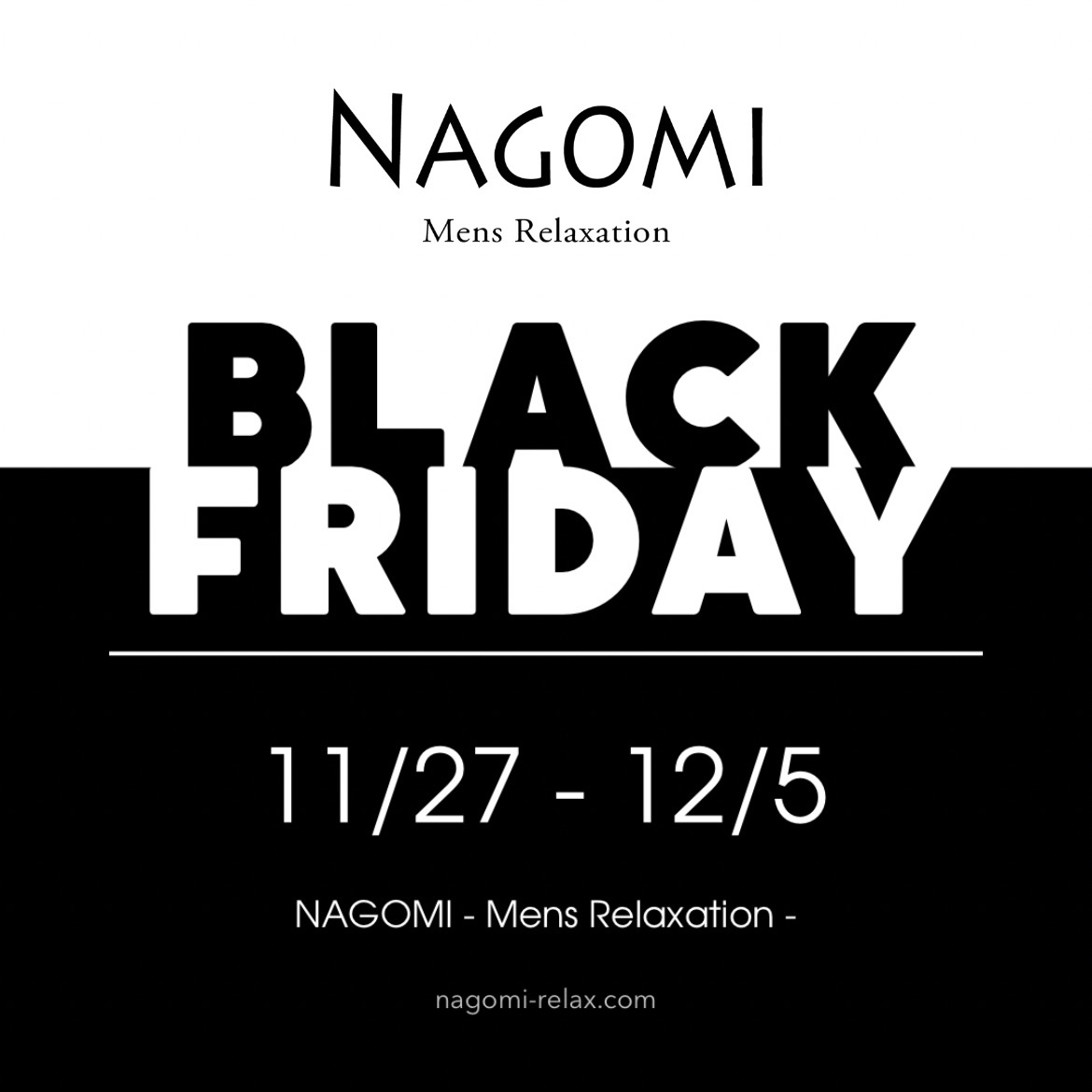 BLACK FRIDAY / 福岡・博多 ゲイマッサージ