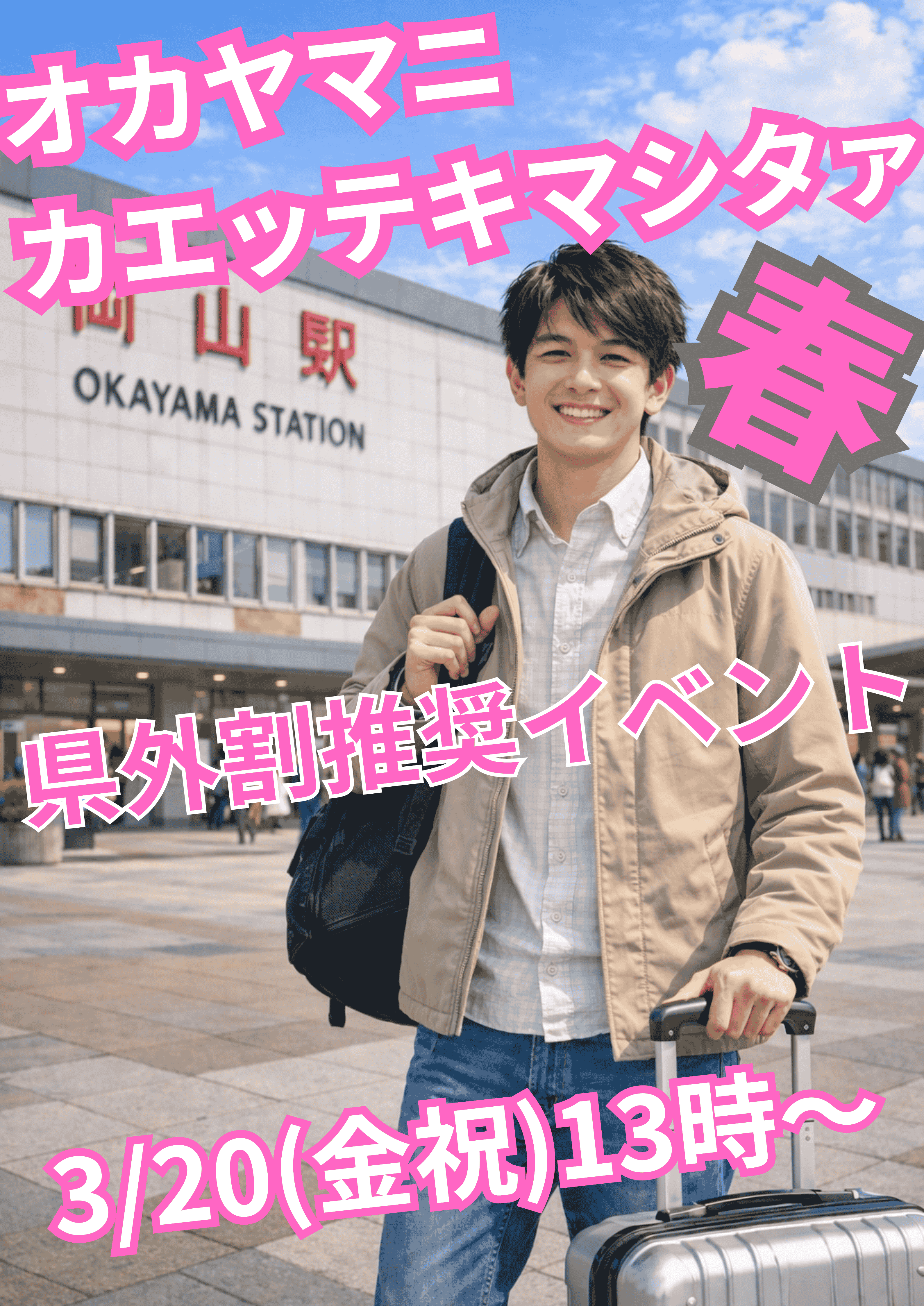 岡バハ オカヤマニカエッテキマシタァ 春（3/20 金祝 13～23時）