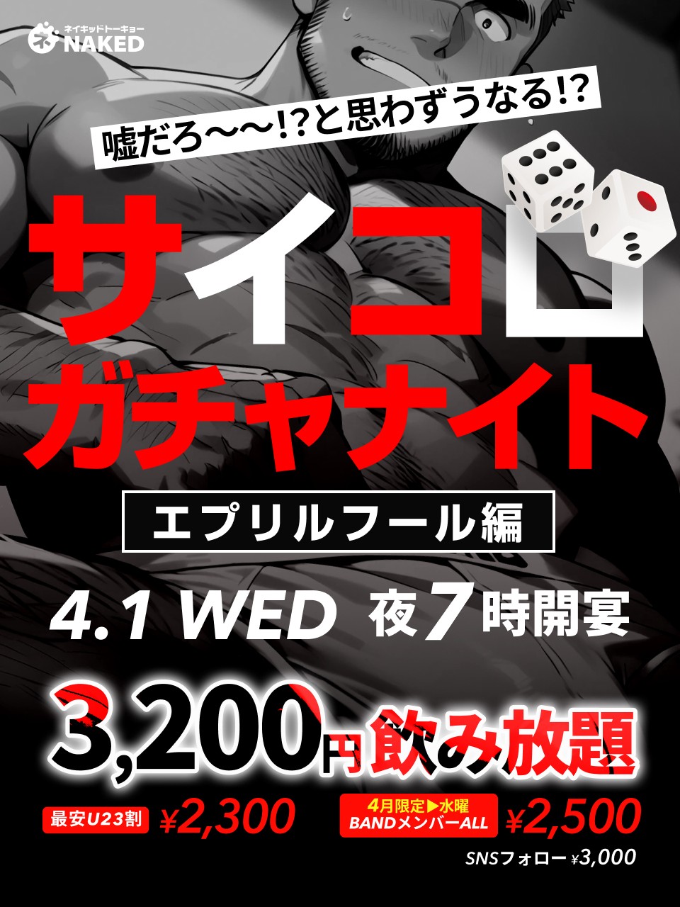 エイプリルフールは嘘みたいなサイコロガチャナイト