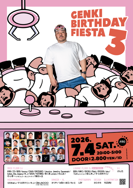 ゲイバー ゲイイベント ゲイクラブイベント GENKI BIRTHDAY FIESTA 3