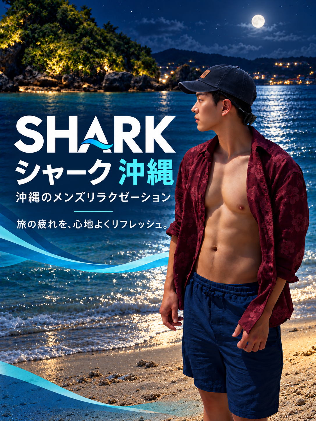 🌙 沖縄の夜、男同士でちょっと特別な癒やしを🌙