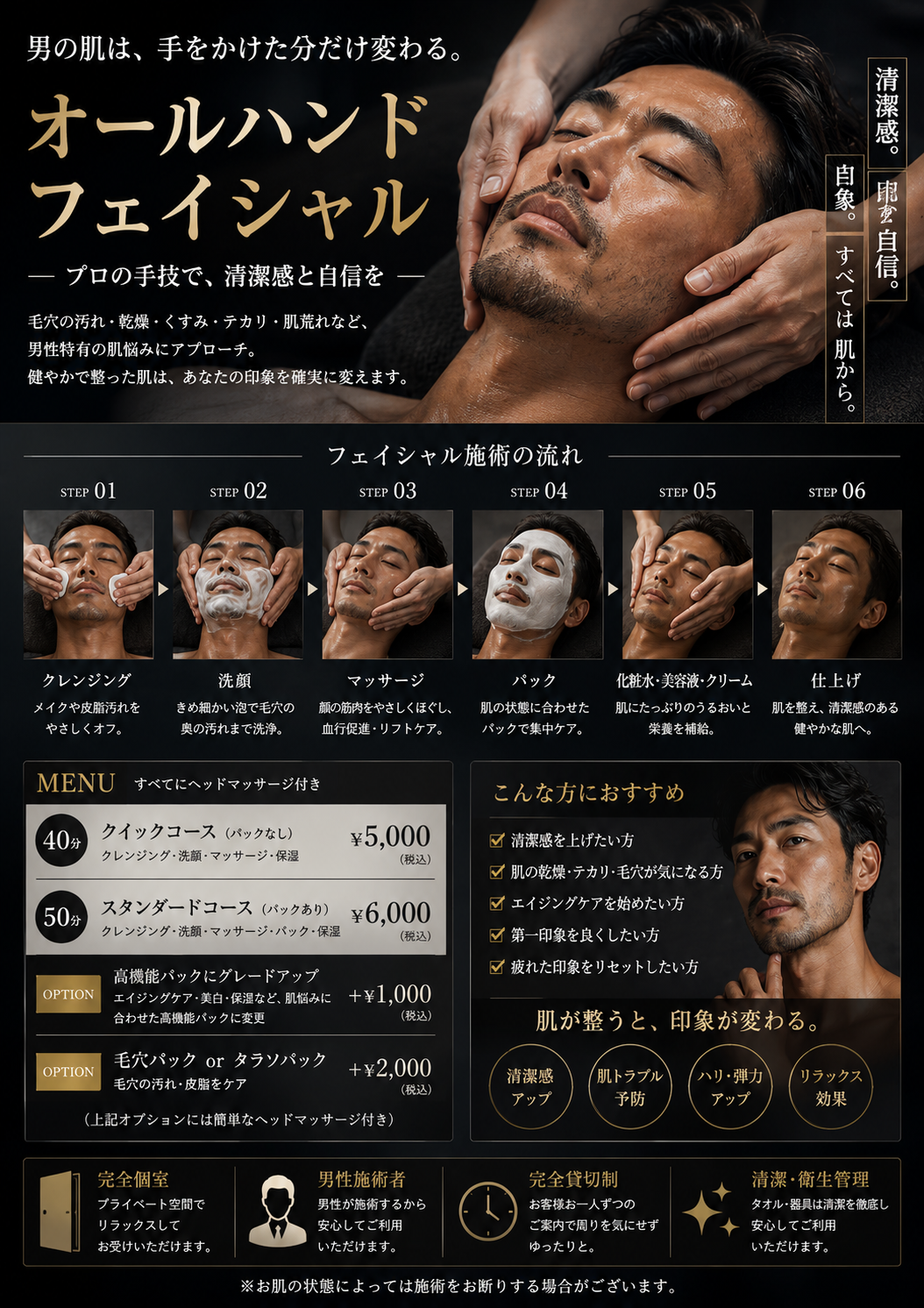 フェイシャル始めました。