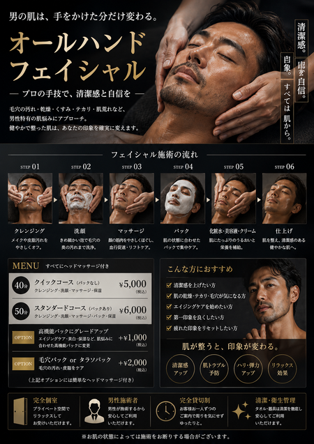 ゲイバー ゲイイベント ゲイクラブイベント フェイシャル始めました。